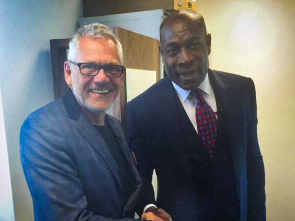 Neville with Frank Bruno