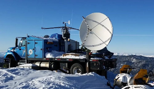 image showing Truck Mounted satellite dish