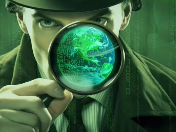 Man with magnifying glass